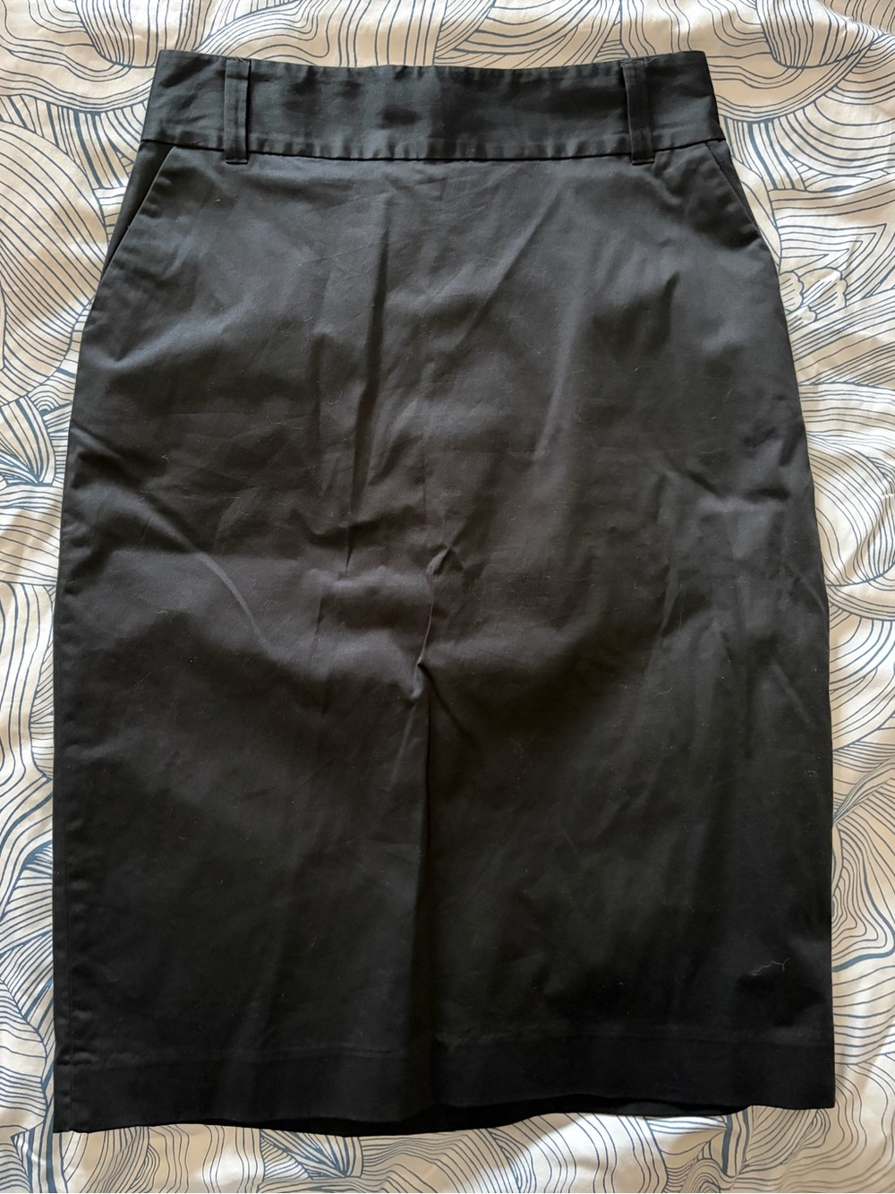 Banana Republic Black Tailored Pencil Skirt